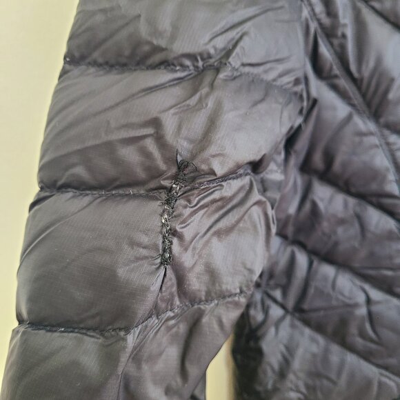 LL Bean Ultralight 850 Down Hooded Coat Three-Quarter Length Downtek Womens Sz M - Picture 6 of 11